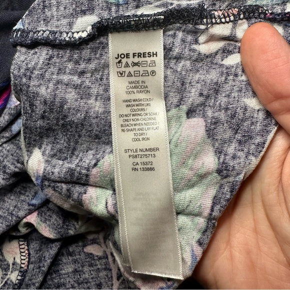 Joe Fresh Tropical Floral A-Line Midi Skirt size 3x - Picture 3 of 3